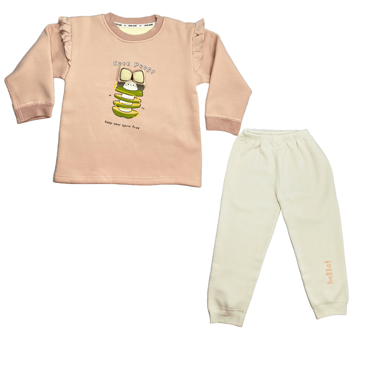 Soft Peachy-Pink Outfit 2PC